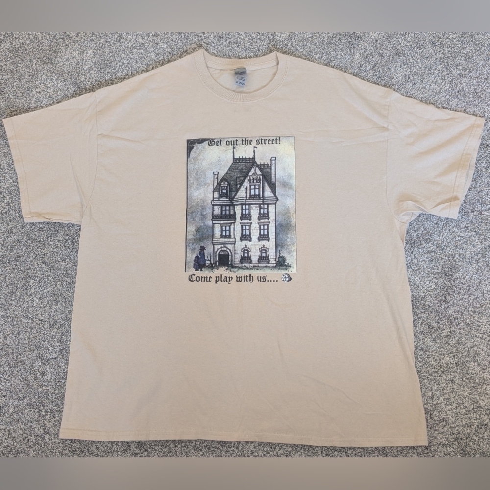 Dungeons & Dragons Death House Curse Of Strahd Beige/Tan T-Shirt Men's 2XL RARE
